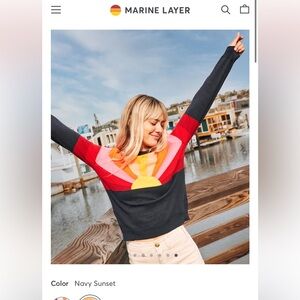 Marine Layer Icon Sunset Sweater